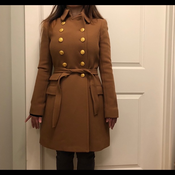 Jcrew doublecloth wool camel townhouse coat 00 - Picture 7 of 8